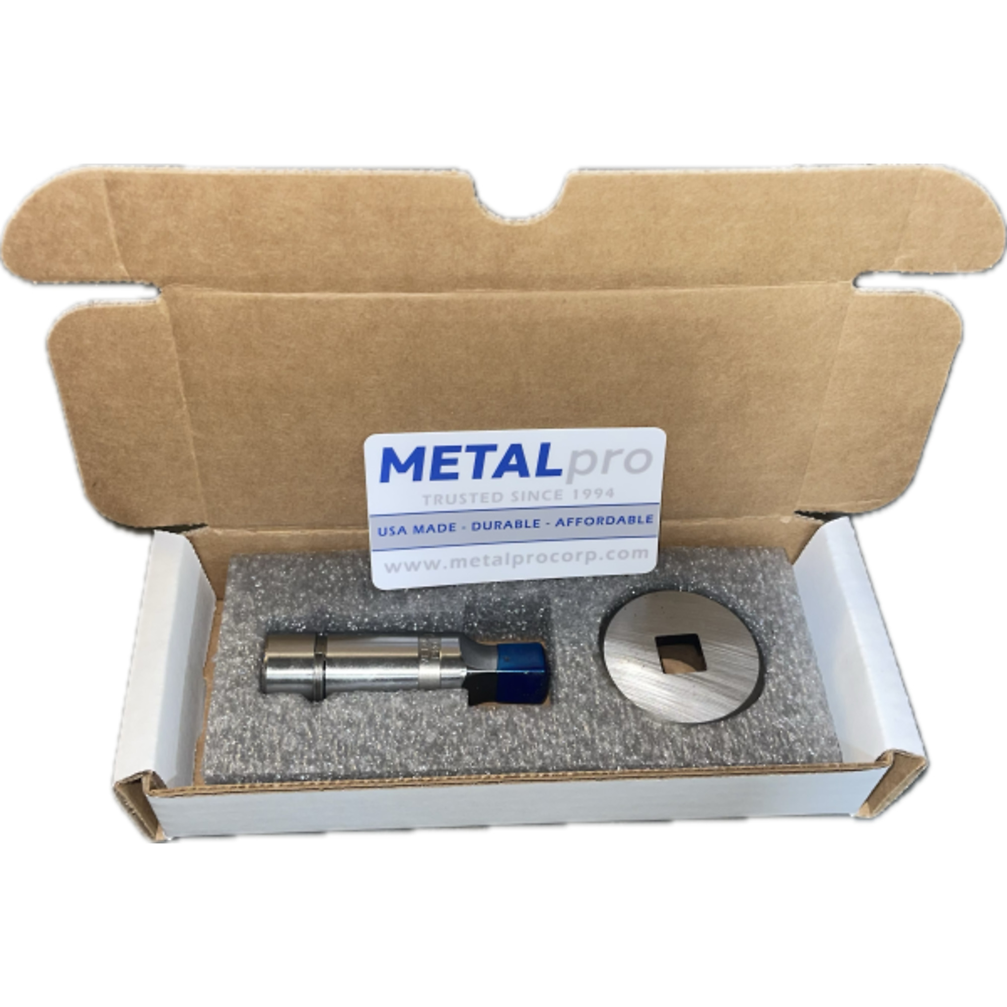 Metalpro Square Punch and Die Set, 27/32in., Model# MP-8069